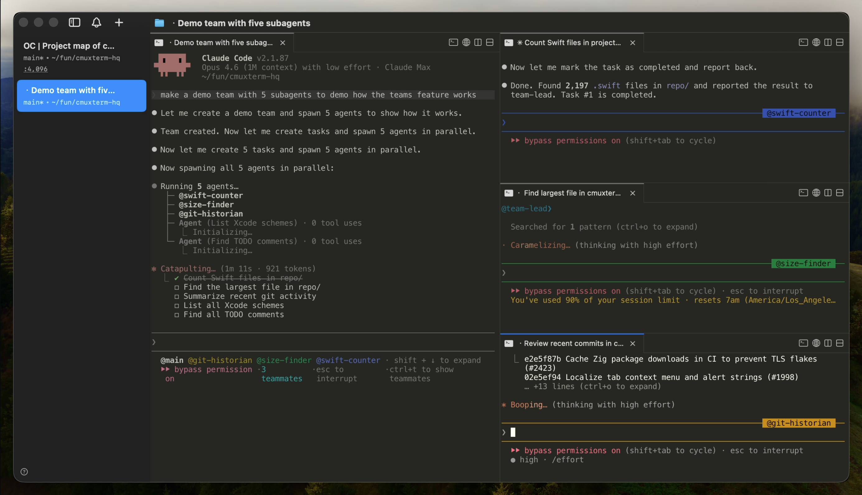 Режим Claude Code Teams в cmux